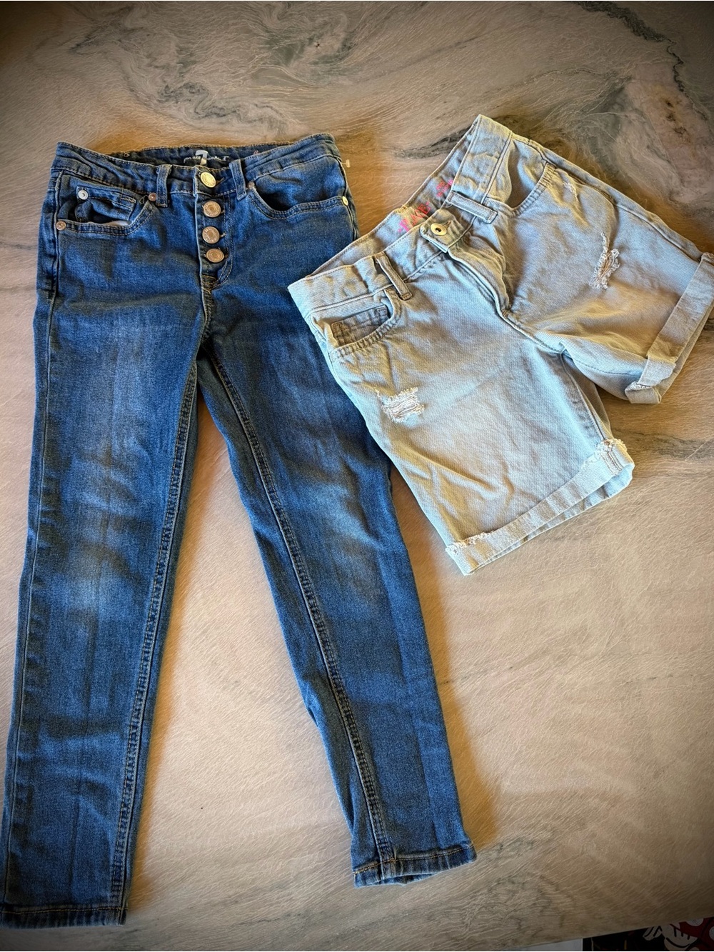 7 FOR ALL MANKIND | 10 | Skinny Jeans Cuff Children’s Place Shorts 2 Pair Lot
